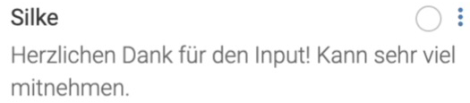 Chat-Stimme: Kann sehr viel mitnehmen